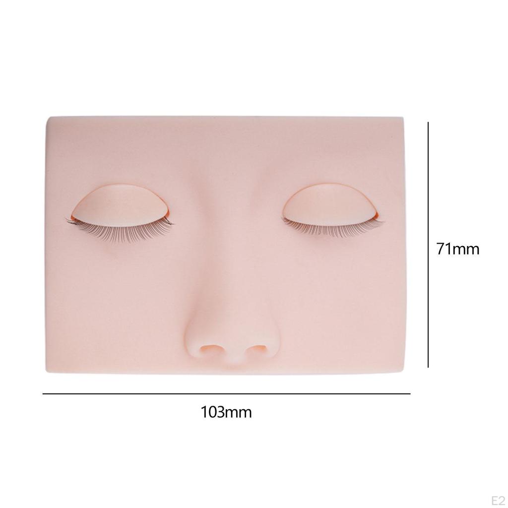 Голова манекена для ресниц Портативная учебная макияжная терапия для век Умывание лица