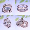 Elegant Women Classics Fashion Flower Plating Zircon Wedding Ring For Timeless Beauty