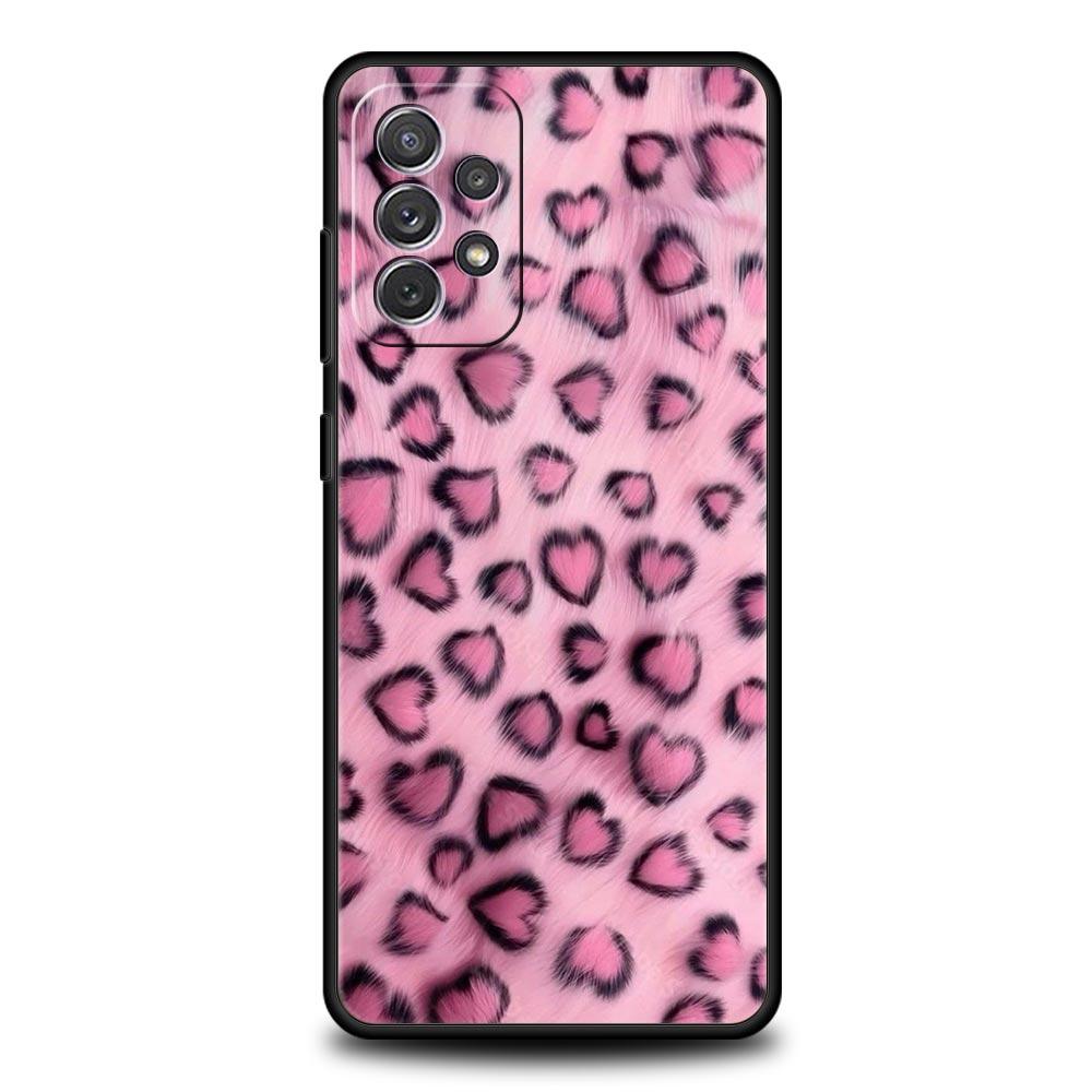 Модный Чехол для Телефона с Принтом Тигра и Леопарда Для Samsung A15 A13 A51 A71 A41 A31 A21S A03S A05 A35 A55 A23 A25 A33 A53 A73 5G Чехол