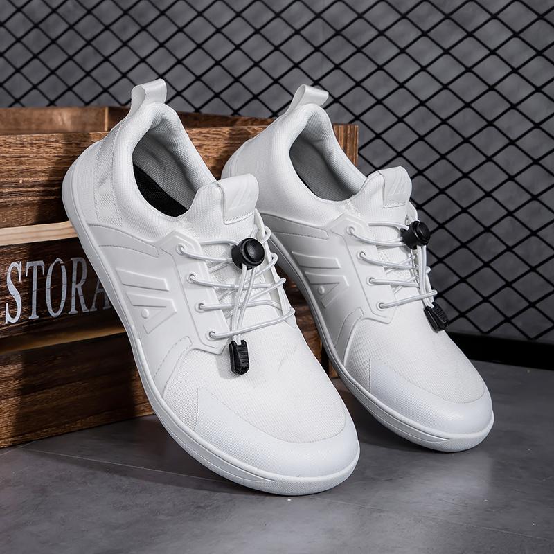 Новая широкая обувь унисекс, мужские туфли с дышащей сеткой, босиком, с широким носком, фирменные туфли на плоской подошве, мягкая подошва с нулевым падением, кроссовки с широким носком, большие размеры