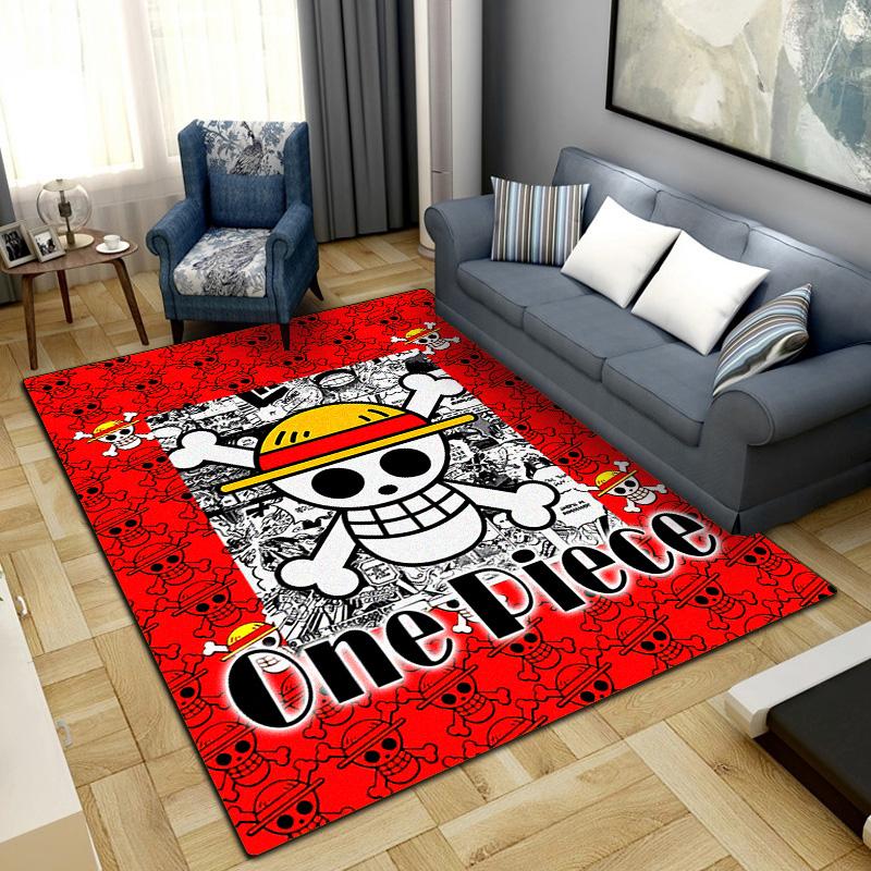 One Piece Anime Washable Non-Slip Rug Carpet Larget Floor Mat Bedroom Home Decor LXR151
