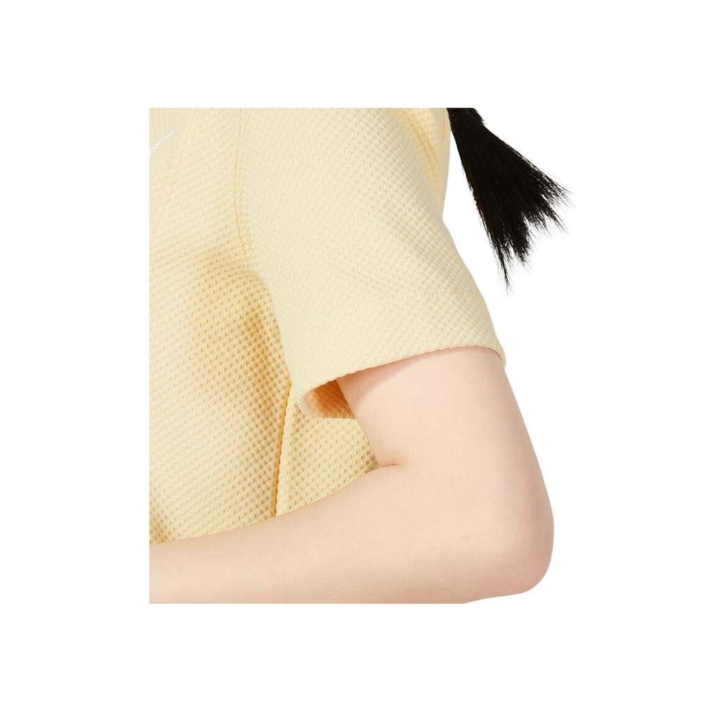 Puma Однотонное повседневное простое удобное платье-футболка с воротником-поло, женское платье желтого цвета 676658-42