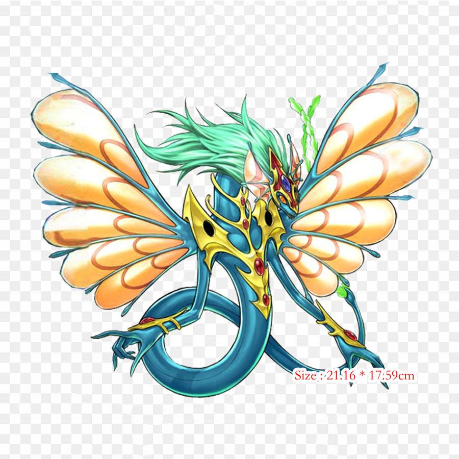 Dragon Yu Gi Oh The Sacred Cards Yu Gi Oh Trading Card Iron On Heat Transfer Printing Vinyl Patches Sticker for Clothes DIY Appliques Washable Patches