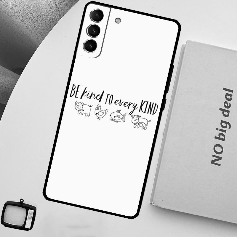 Веганский Вдохновляющий Чехол Для Телефона Для Samsung Galaxy S24 Ultra S20 S21 S22 S23 Plus S9 S10 S24 FE S25 Ultra Чехол