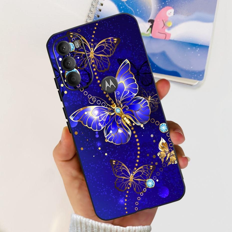 Lovely Printing Case For Motorola Moto G71 5G Soft TPU Black Silicone Back Cover For MOTO G71 G 71 5G XT2169-1 Phone Cases