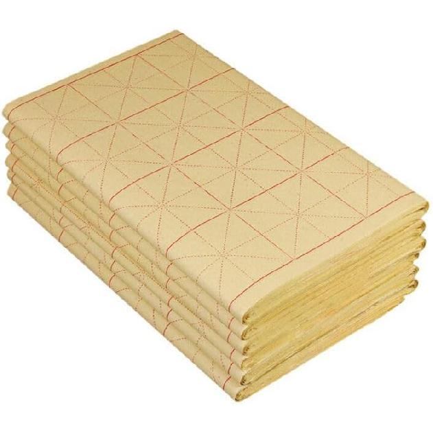 QinXingBaiHuoDian Chinese Copying Crafts Calligraphy practice art Supplies Rough Edge Paper Rice Grid Calligraphy Brush Writing Practice for