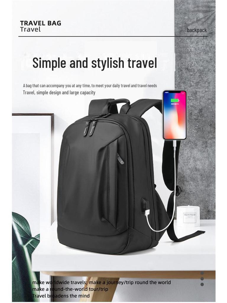 Мужской модный повседневный рюкзак: Большая вместимость, идеально подходит для работы, путешествий и учебы (2022)