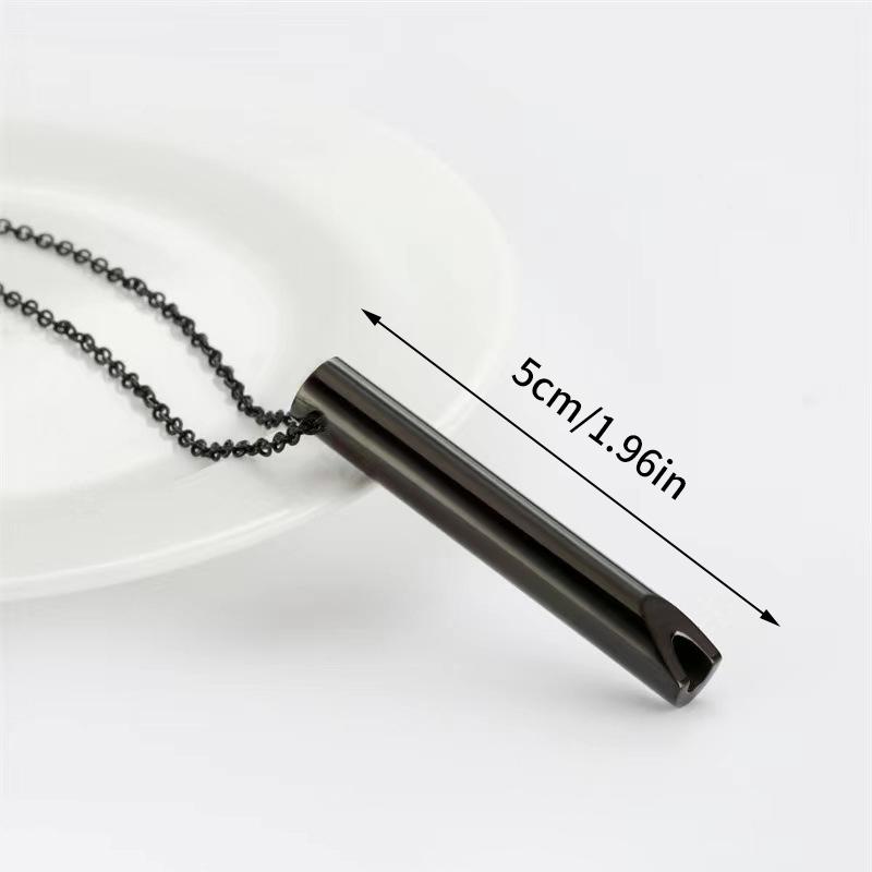 Нейлоновые ожерелья от тревоги из нержавеющей стали для женщин, снимающие стресс, дыхательные медитационные ожерелья, женские ювелирные аксессуары