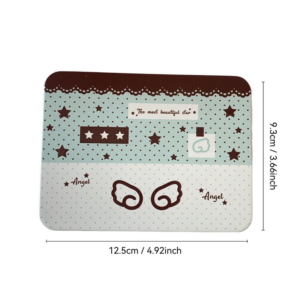 Новая металлическая коробка для хранения нот Прямоугольная Большая вместимость Жестяная коробка Мультяшный K-pop Чехол для хранения фотокарточек