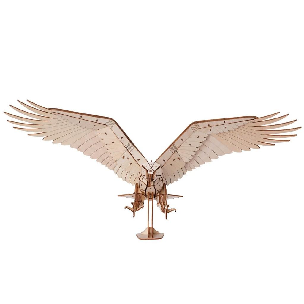 Tsukurundesu 3D Wooden Puzzle (Endangered Species Series Golden Eagle) with Japanese Instructions