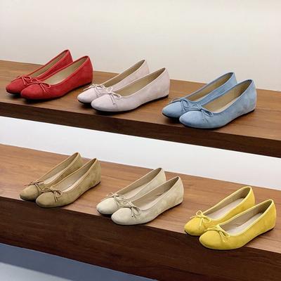 Внутреннее увеличение роста ретро красные туфли-лодочки женская обувь новая весенняя розовая балетная нежная обувь