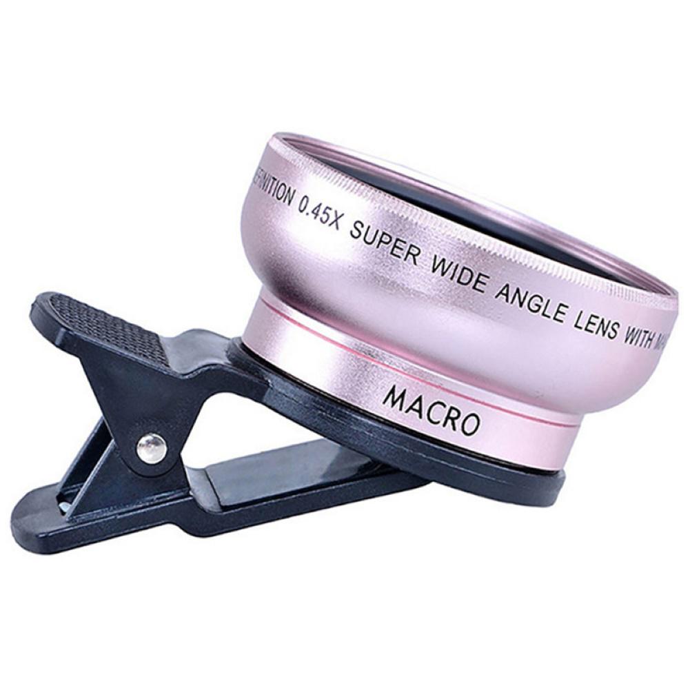 Phone Mobile Universal Wide 0.45X 12.5X Angle HD Macro Lens for iPhone Android