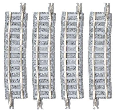 TOMYTEC TOMIX Модель поезда в масштабе N Изогнутый ПЦ-рельс C541-7.5-PC F Набор из 4 шт., Товары для моделирования железных дорог, 1199