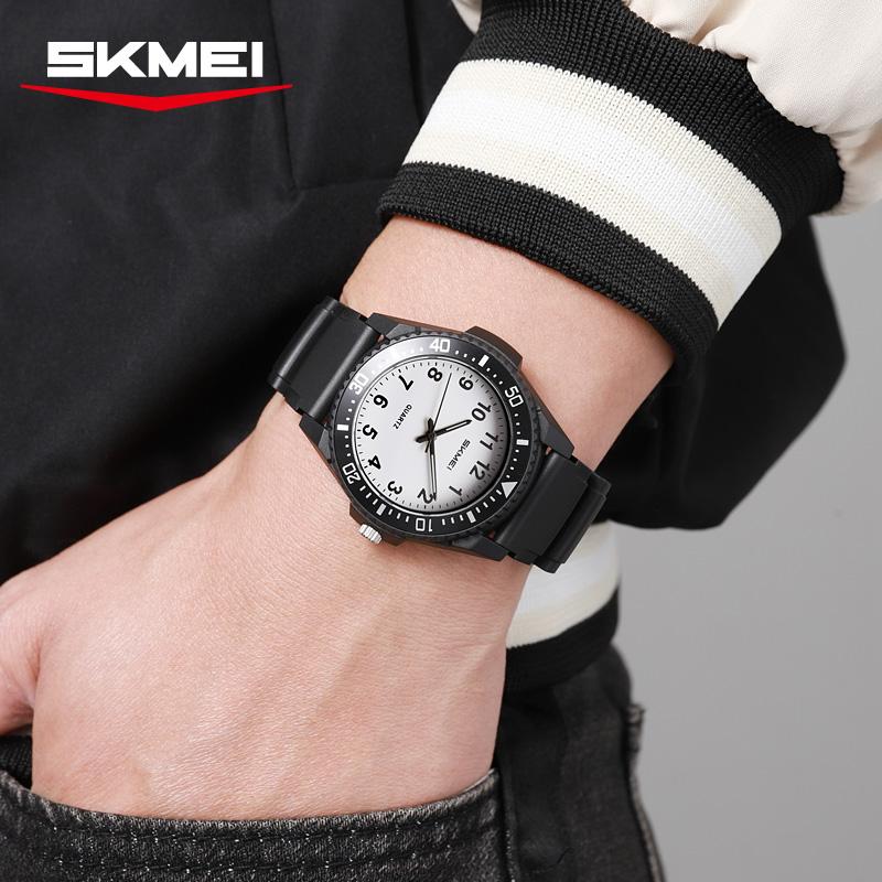 Skmei 2622 Уникальные Модные Мужские Кварцевые Часы с ПУ Ремешком Водонепроницаемые В Наличии Простые Часы Reloj