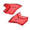 LEDISHUN Parts Aluminum Heel Plate Guards for Kawasaki Ninja 650 NINJA650 Z650 (1 Pair) 2017-2025 (Red)