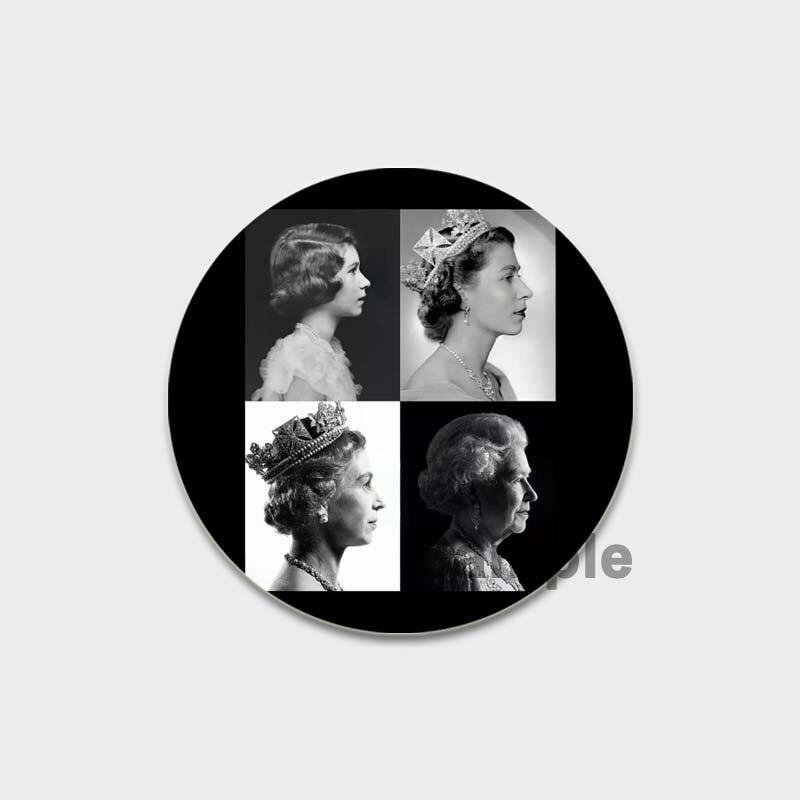 58 мм брошь на лацкан королевы Елизаветы II, брошь ручной работы, значки на рюкзаке, забавные броши из сплава для женщин, ювелирный аксессуар, праздничные подарки