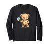 A Lovely Teddy Bear and Dandelions for a Calm Afternoon. Long-sleeved T-shirt