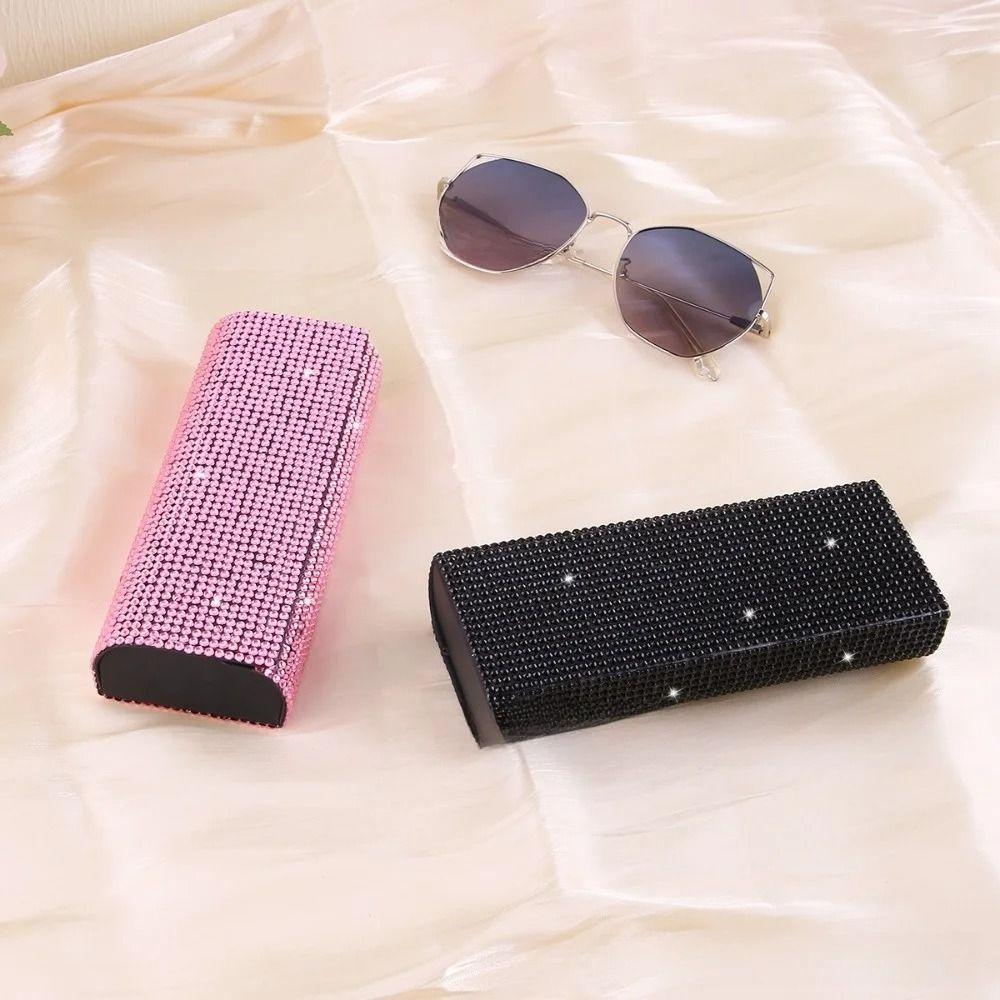Portable Glasses Storage Bag BlingBling Glasses Storage Box Sunglasses Eyeglass Bag Outdoor