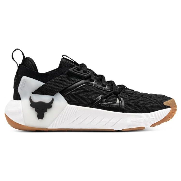 Under Armour Project Rock 6 Black White Women Sneakers 3026535-002