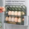 Держатель для яиц для холодильника, штабелируемый контейнер для хранения яиц на дверце холодильника, вмещает 30 яиц