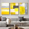 Bright Yellow Grunge Abstract Geometry Modern Decoration Picture Canvas Wall Art Poster Room Hotel Decoration