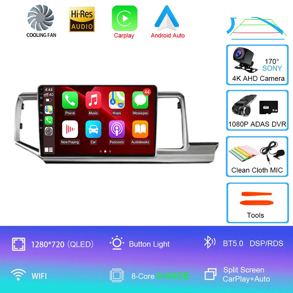 For Honda Stepwgn RHD 2009 - 2015 Android 14 Car Radio GPS Navi Multimedia Video Player Stereo Carplay Auto QLED DSP 2din DVD