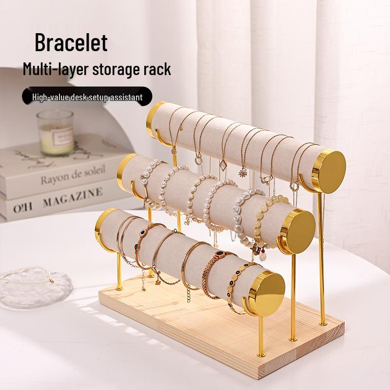 Многоярусная металлическая стойка для демонстрации ювелирных изделий и часов