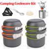Портативный набор походной посуды с складной ложкой, вилкой, ножом, чашкой, наборами мини-газовых горелок для улицы, набор для пикника Nature Hike