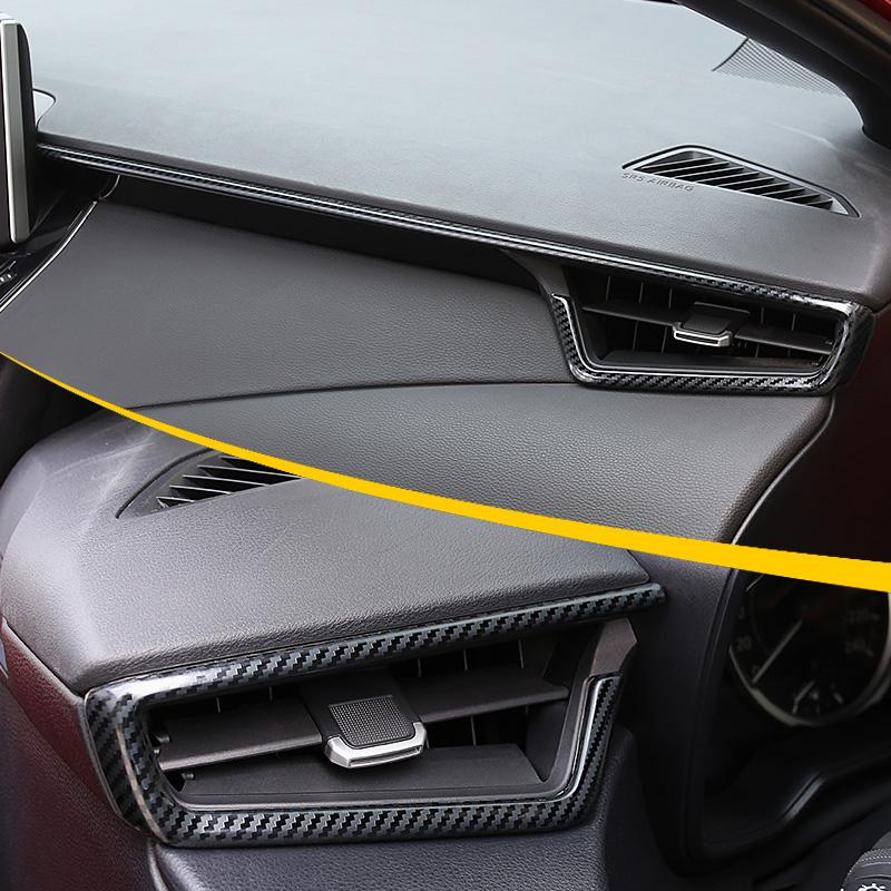 Для Toyota Corolla E210 2019 2020 2021 2022 2023 2024 гибридная панель приборов автомобиля ABS центральный пульт управления отделка полоса наклейка чехол крышка