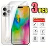 3 шт. прозрачное защитное закаленное стекло для iPhone 15 16/ 16 Pro/ 16 Pro Max 15 16 Plus HD полноэкранное защитное стекло защитная пленка