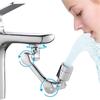 1080° Swivel Robotic Arm Swivel Extension Sink Faucet Aerator Dual FunctionBathroom Faucet Mounted
