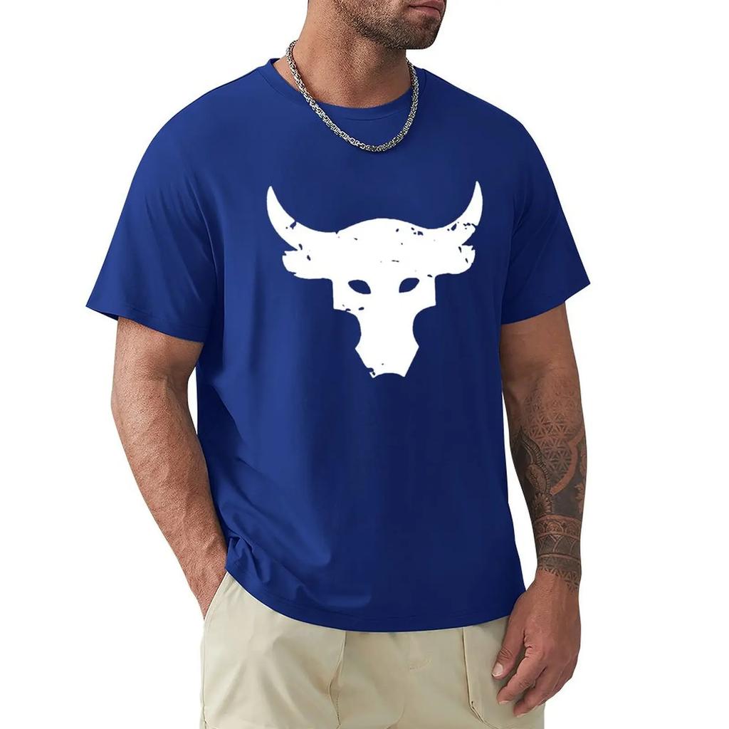 Dwayne Johnson Brahma Bull Tattoo Black T Shirt Cartoon T Shirt Men Unisex New Fashion Tshirt Free Shipping Funny Tops