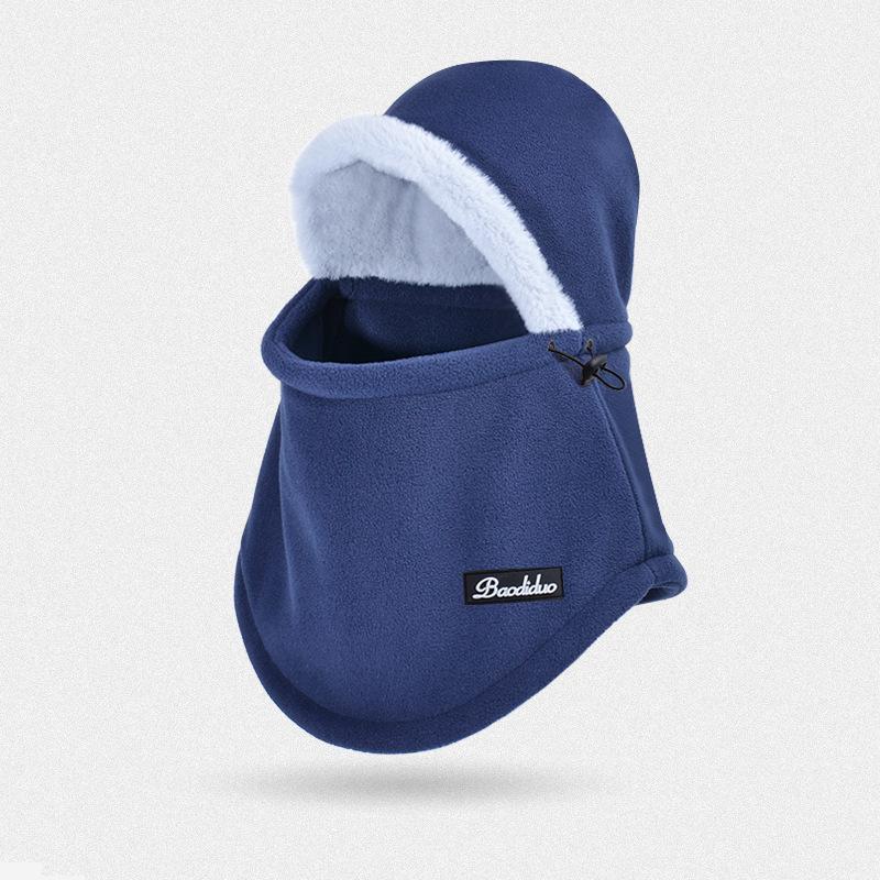 Зимняя теплая шапка-шарф, женская бархатная защита ушей, ветрозащитная маска, мужская велосипедная защитная шапка-пуловер для лица