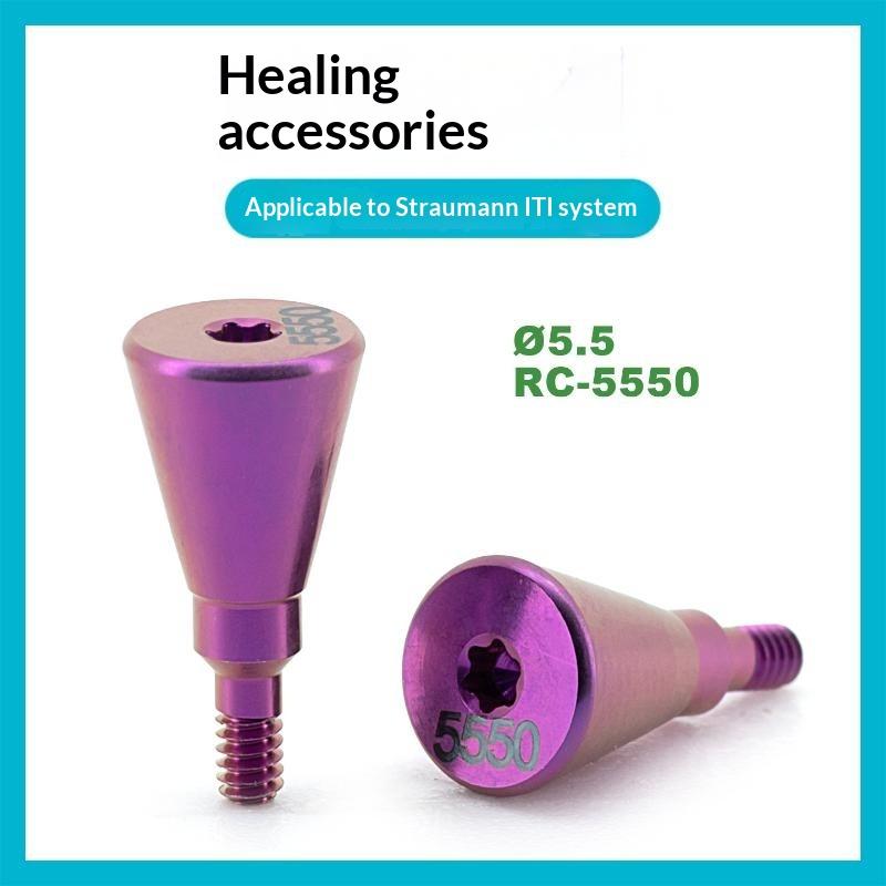 Dental Healing Abutment High Strength Grade 5 Titanium 1Pcs Medical Consumable Compatible with Straumann Dental Implant Systems