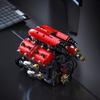 Набор строительных блоков «Техническая модель двигателя V8» с электрическим мотором, игрушки-конструктор, подарки на день рождения для мальчиков, настольный декор