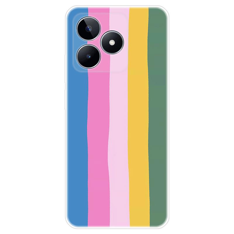 Мягкий силиконовый чехол для Realme C51, окрашенная ТПУ задняя крышка, чехол Realme C51