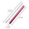KOGU Coffee Straw, Aluminum, 11mm [Made in Japan], Reusable and Washable, with Brush, Eco-Friendly, for Cold Drinks, Tapioca, Pink, Tsubame-Sanjo, 439