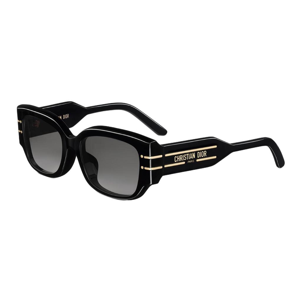 Dior Square Sunglasses With Christian Paris Logo Women sunglasses Black DIORSIGNATURES13F-10A1