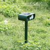 Protecteur de jardin, répulsif ultrasonique pour animaux avec détection de mouvement, lampes LED clignotantes à énergie solaire, construction