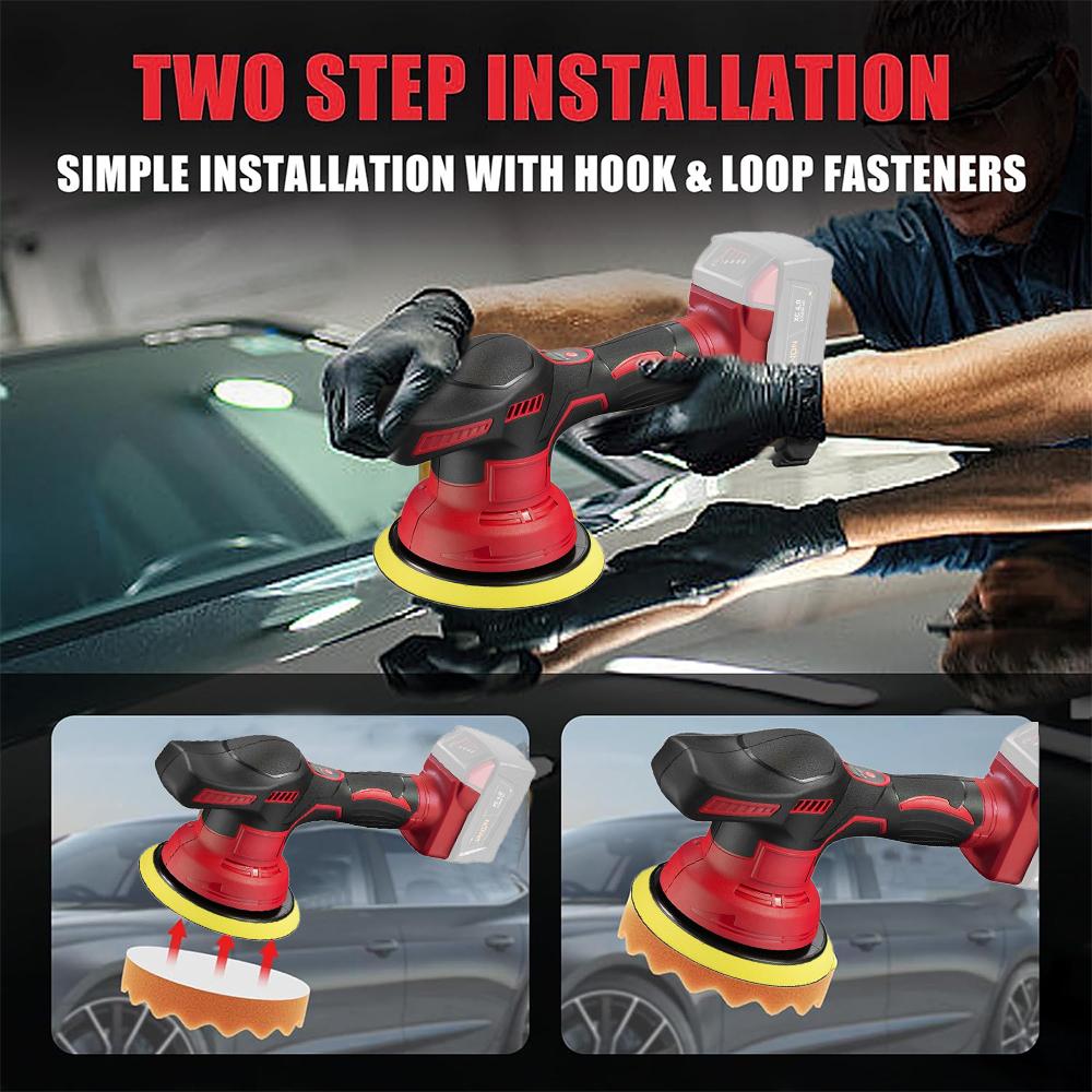 Полировальная машина, беспроводная полировальная машина для автомобиля, электрическая полировальная машина для ремонта и нанесения воска, беспроводная полировальная машина для аккумулятора Milwaukee Makita