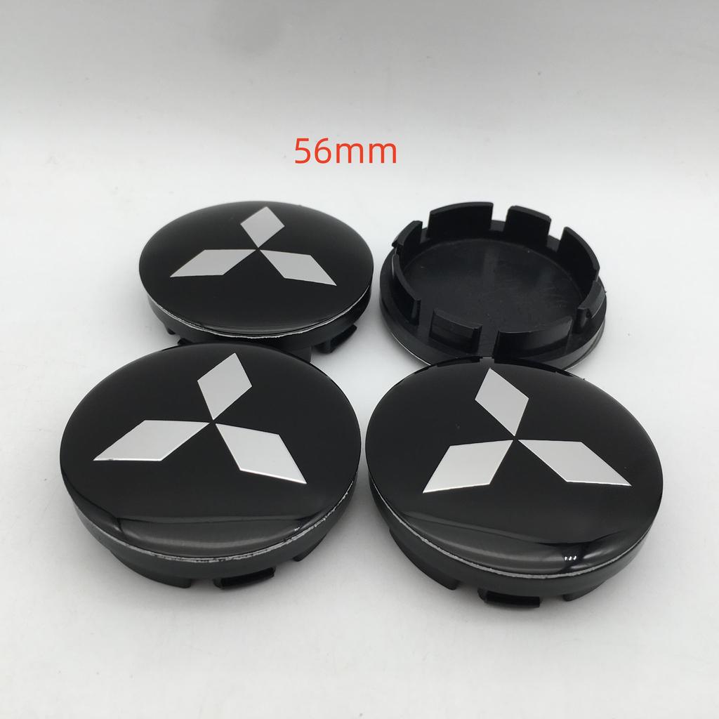 4pcs 3D 56mm 60mm 68mm for Mitsubishi Car Wheel hub Center Cap emblem Badge covers sticker Decals styling auto Accessories