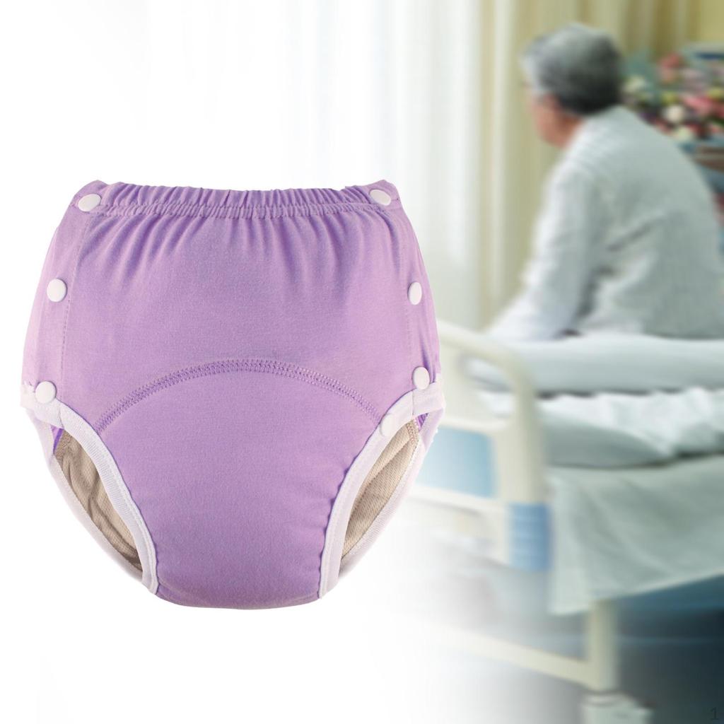 Adult Cloth Diaper Washable Nappy Cover Adjustable Incontinence Pants Waist 66-100cm