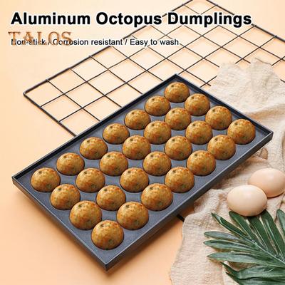 Сковорода для гриля с фрикадельками из осьминога, антипригарное приспособление для изготовления такояки, универсальная совместимость, антипригарное покрытие, универсальный противень для выпечки, кухонные гаджеты