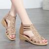 Included Soft Leather Sandals For Women Summer Breathable Casual Mom Shoes With Glitter Details