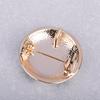 Blucome Cute Soccer Football Shape Brooch Gold Color Enamel Brooches Jewelry Pins Girl Boy Christmas Gifts Scarf Hat Accessories