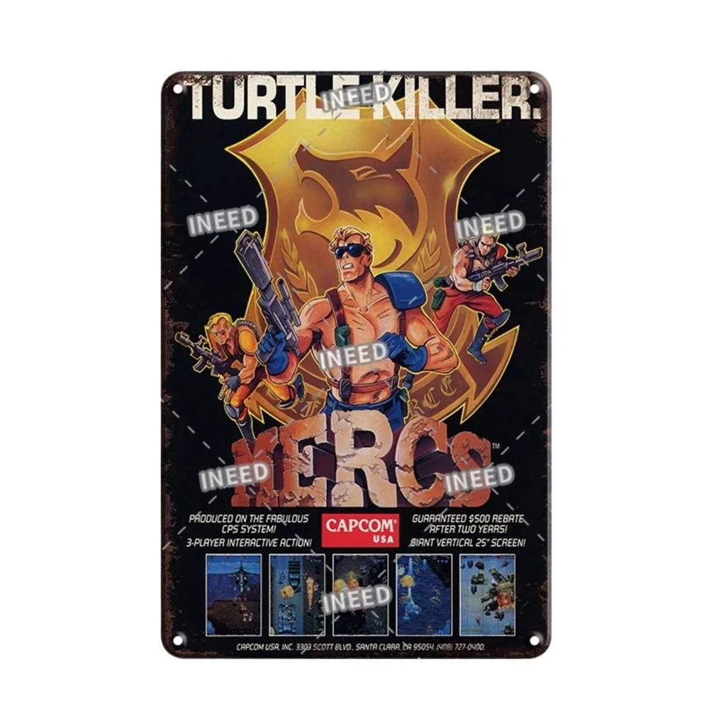 Vintage King Of Fighters Metal Tin Sign  Classic KOF Game Poster Retro Gamer Room Decor  Wall Art Plaques for Home Decor