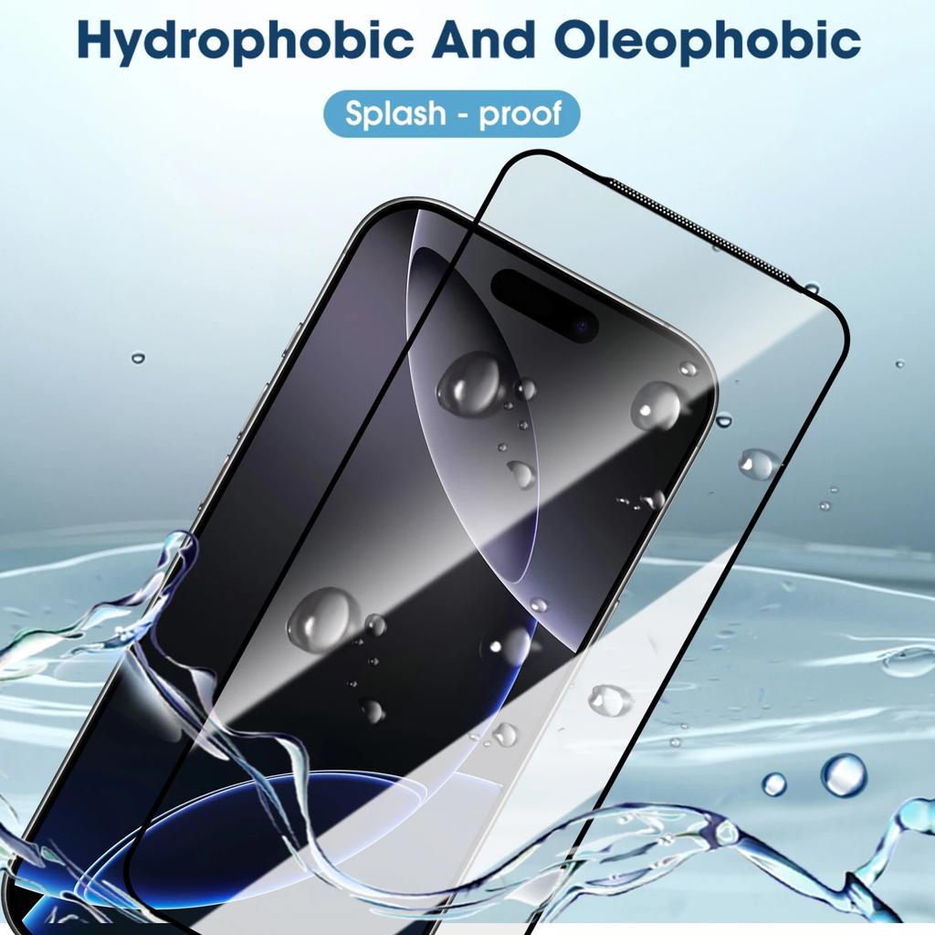 Para Iphone17 17air 17pro Max 9h Dureza Película Protetora De Vidro Temperado Para Iphone 17 11 12 13 14 15 16capa Completa Protetores De Tela Claros