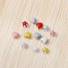 20Pcs 5/6mm Handmade Star Buckles Decor Sewing Accessories Love Buttons Buckles Doll Clothing