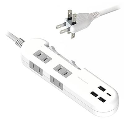 Удлинитель Kashimura NAC-022, Вход 100-240 В, 3 порта USB-C/USB-A, Общая мощность 48 Вт, 4 розетки переменного тока, Переключатель вкл/выкл, для использования в Японии и за рубежом