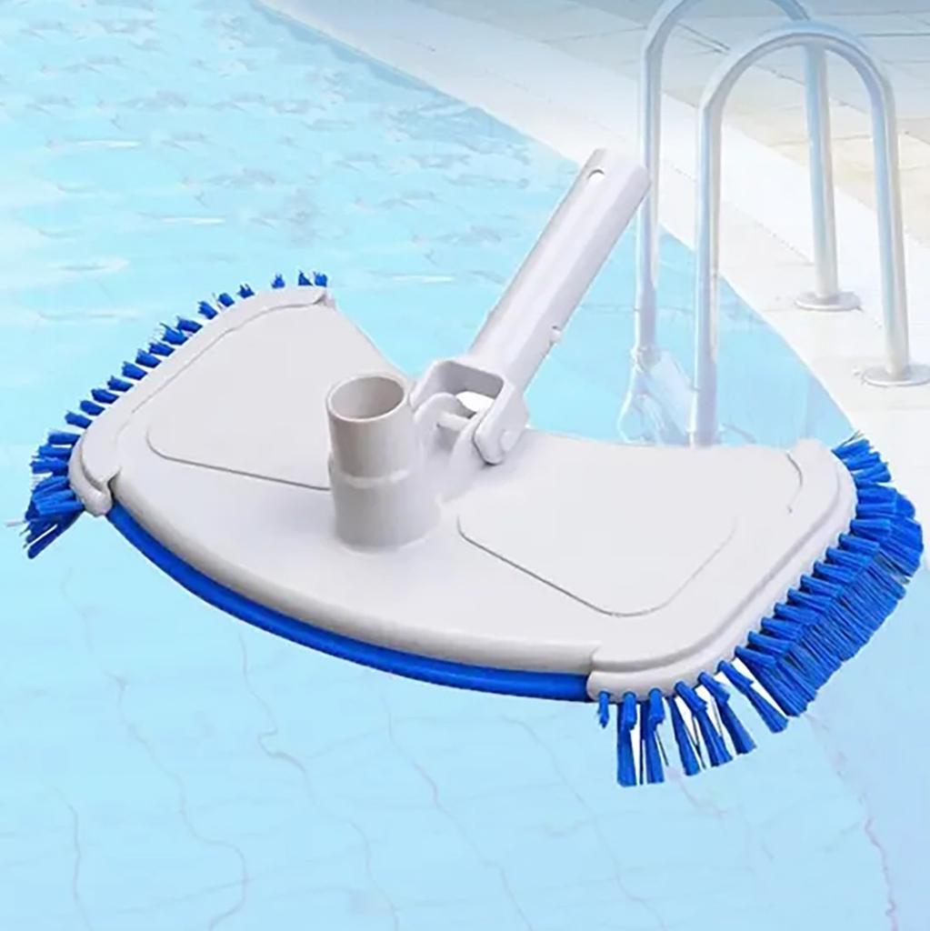 Белая всасывающая головка для бассейна, усиленная всасывающая головка с боковой щеткой, ручное всасывание